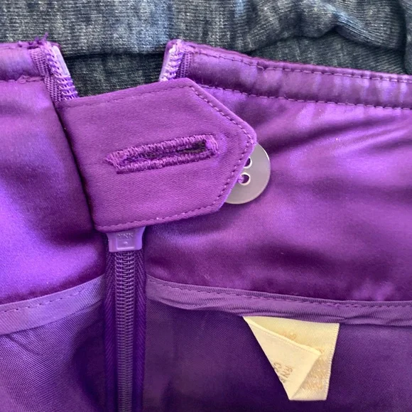 Vintage Purple Power Suit Skirt Set 90s Career Blazer & Pencil Skirt Sz 10/12